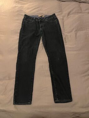PAIGE Black Women's Size 30 Straight Jeans in Dark Wash Denim